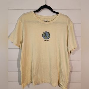 Life is Good One Love Tshirt Yellow Size XL